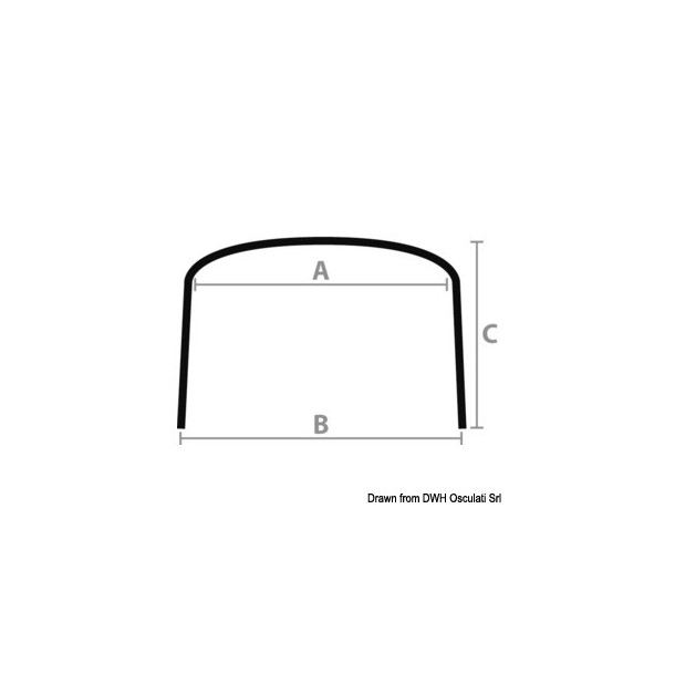 Bimini pliable 3 arceaux Ø 22 mm 185/195 cm Blanc ou Bleu