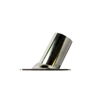Platines inox base rectangulaire 60° 22-25 mm