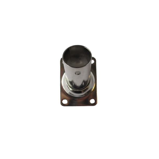 Platines inox base rectangulaire 90° 22-25 mm
