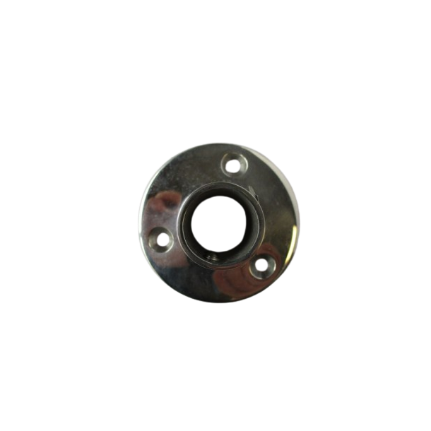 Platines balcon base ronde 90° 22-25 mm