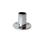 Platines balcon inox base ronde 90° 22-25 mm