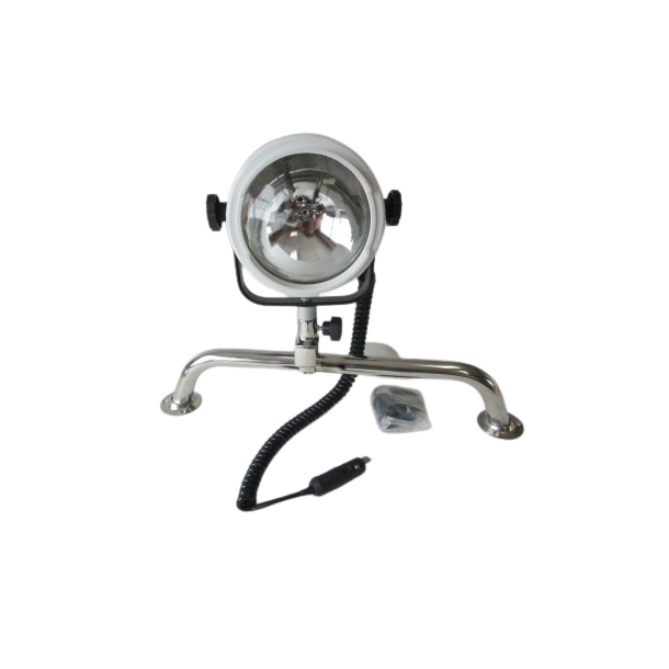 Projecteur Halogène Night Eye en laiton chromé fixation sur balcon 12V
