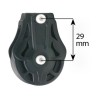 Poulie sans billes simple - Réa 35 - Plat-pont M6 Wichard