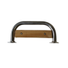 Main courante inox et teck 230 x 170 mm