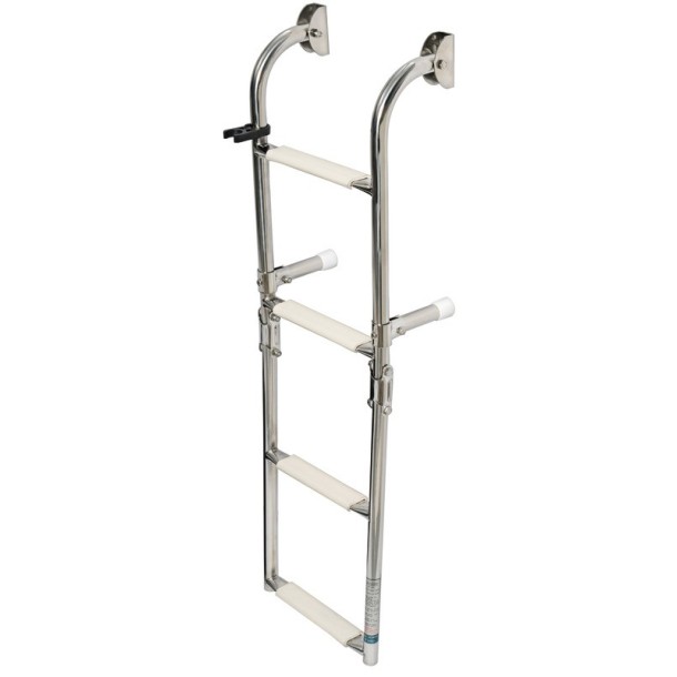 Echelle repliable AISI316 standard 4 marches Echelle repliable AISI316 standard 4 marches