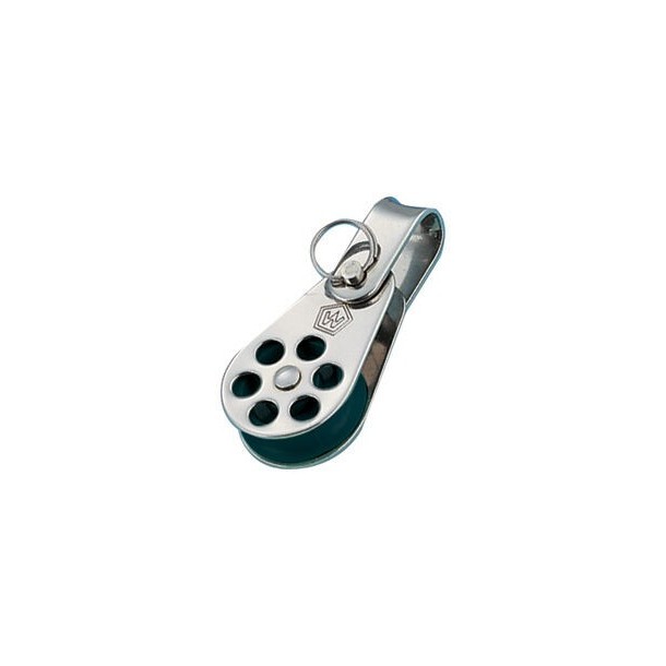 Poulie inox simple - Réa 24 - Anneau Wichard