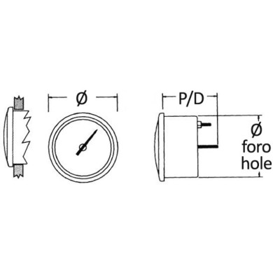 Indicateur des eaux usées 10/180 Ohm