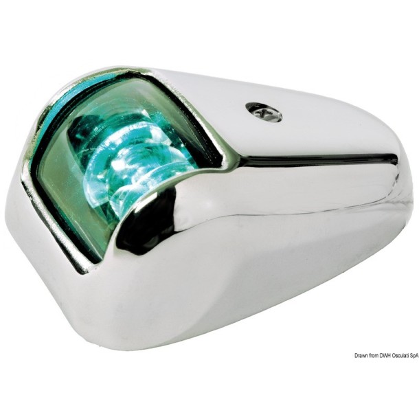 Feu de navigation Orions Tribord 112,5° en Inox Feu de navigation Orions Tribord 112,5° en Inox