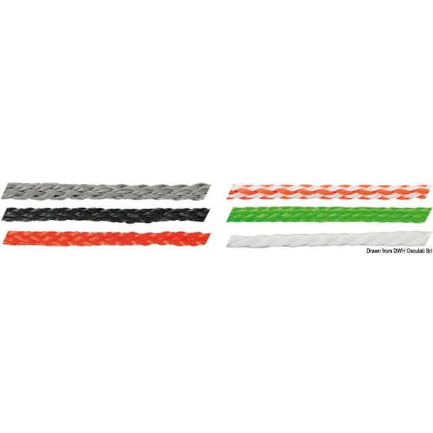 Tresse lévilène flottante grise  Ø12 mm