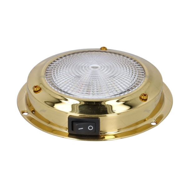Plafonnier LED doré Ø10.5 cm