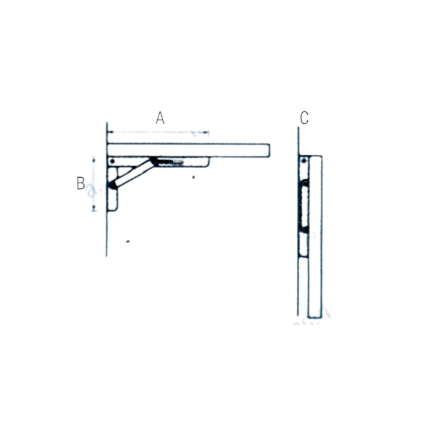 Support téléscopique 150KG Inox