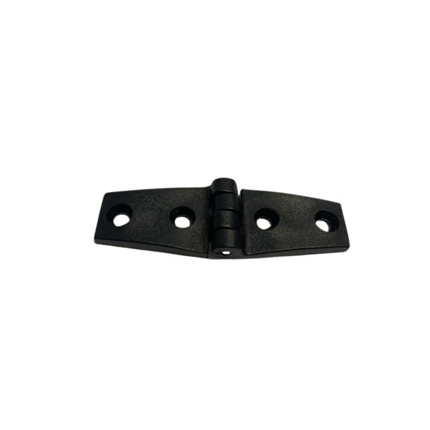 Charnière en nylon renforcée noir 82x26 mm