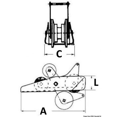 Davier à bascule avec goupille de sécurité 320 mm