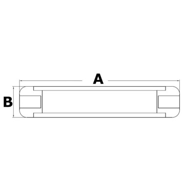 Eclairage Slim LED Anti-choc 306 x 33 mm