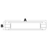 Eclairage Slim LED Anti-choc 306 x 33 mm
