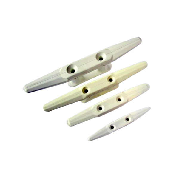 Taquets taraudés en nylon blanc