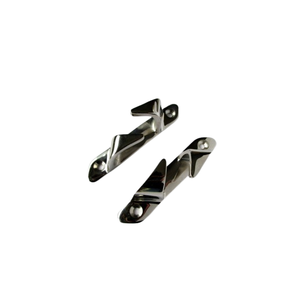 Paire chaumards inox 115 ou 150 mm en inox AISI316 poli.