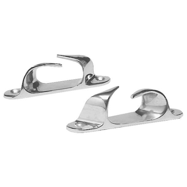 Paire chaumards inox 115 ou 150 mm en inox AISI316 poli. Paire chaumards inox 115 ou 150 mm en inox AISI316 poli.