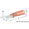 Cosse faston mâle x4