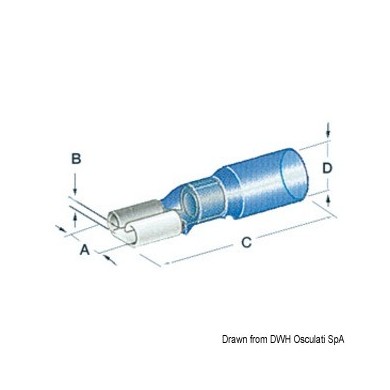 Cosse faston femelle x4