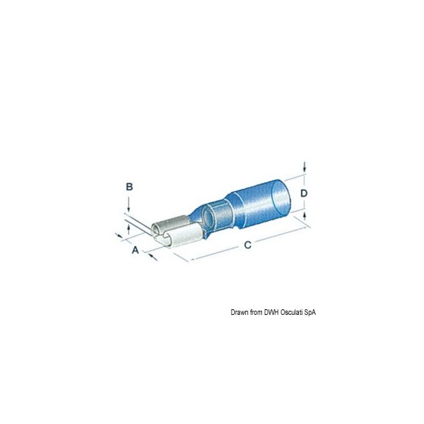 Cosse faston femelle 6.3 mm x4