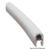Liston PVC noir semi-flexible armé 1,5x4 mm