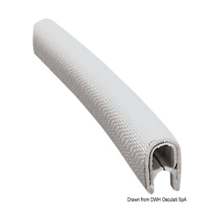 Liston PVC noir semi-flexible armé 1,5x4 mm