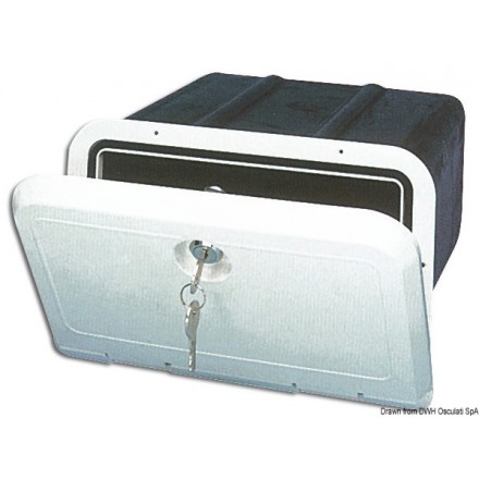 Coffre de rangement avec serrure 285 x 180 mm