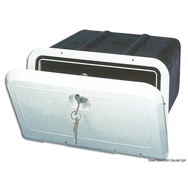 Coffre de rangement avec serrure 285 x 180 mm