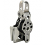Poulie double Inox - Taquet sifflet - Ringot - Réa 17
