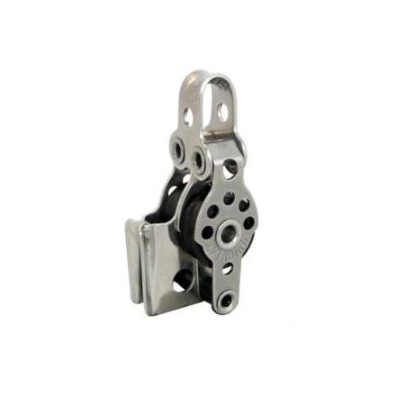 Poulie double Inox - Taquet sifflet - Ringot - Réa 17