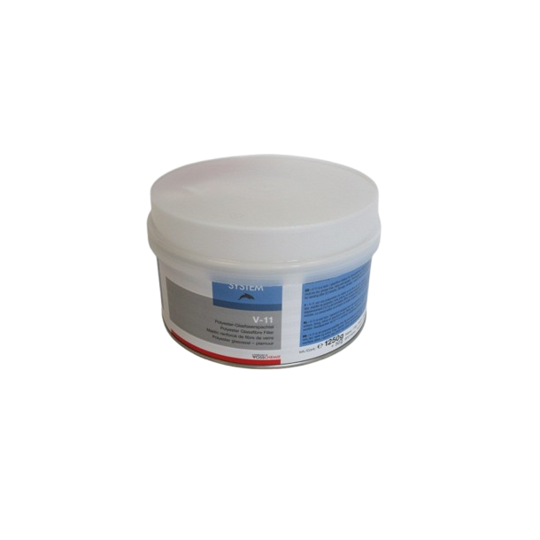 Mastic polyester armé