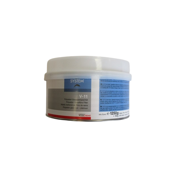 Mastic polyester armé