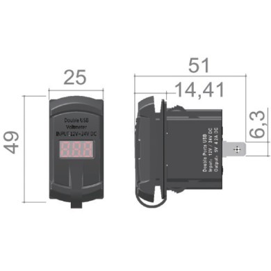 prise de courant avec double port USB