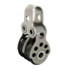 Micro poulie double fixe en Inox - Réa 17 Viadana