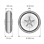 Roue PPR 400X100 Alésage Ø20 mm