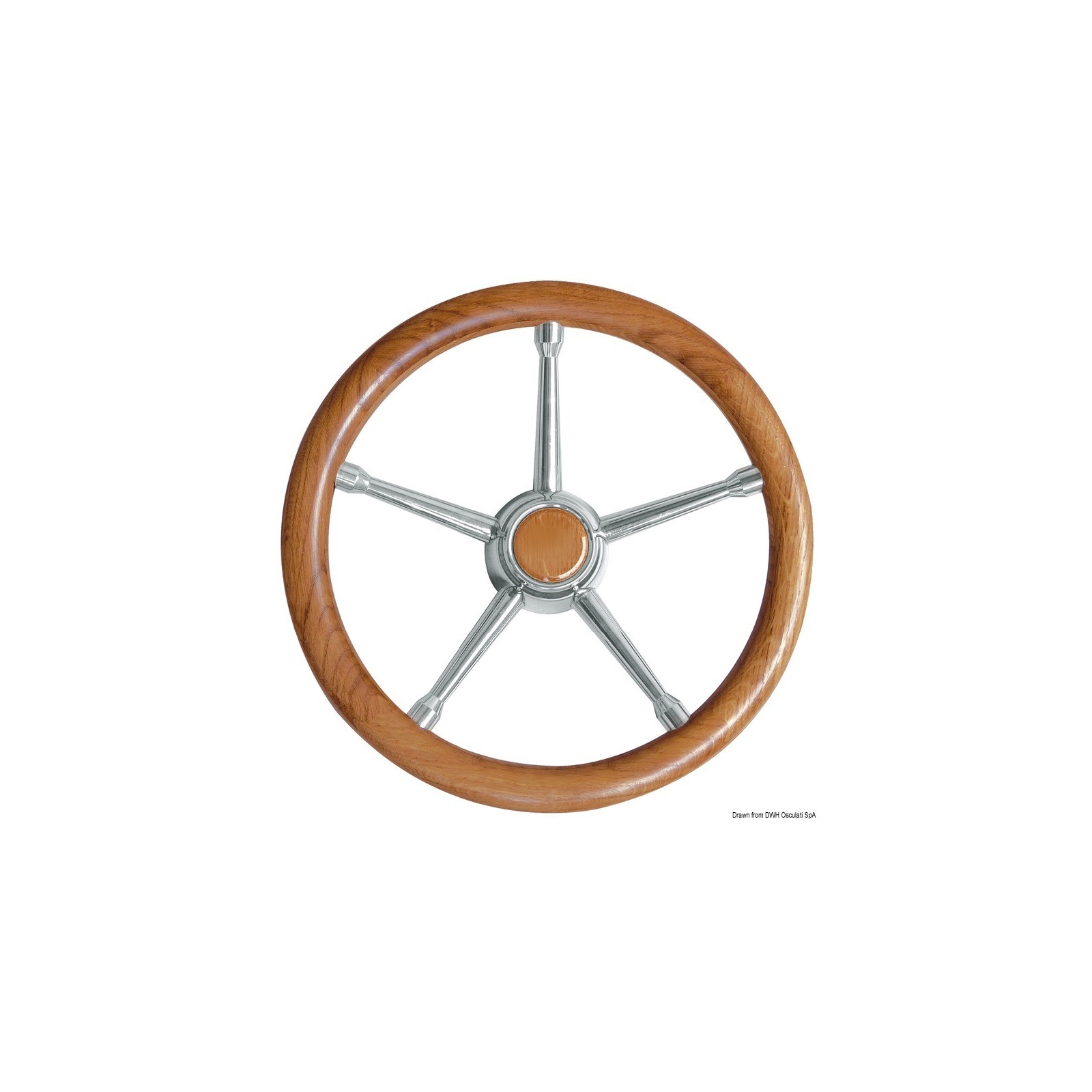 Volant en Teck et Inox Ø 350 mm