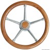 Volant  bois teck inox 