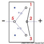 Interrupteur étanche rectangulaire ON-OFF-ON 2 circuits