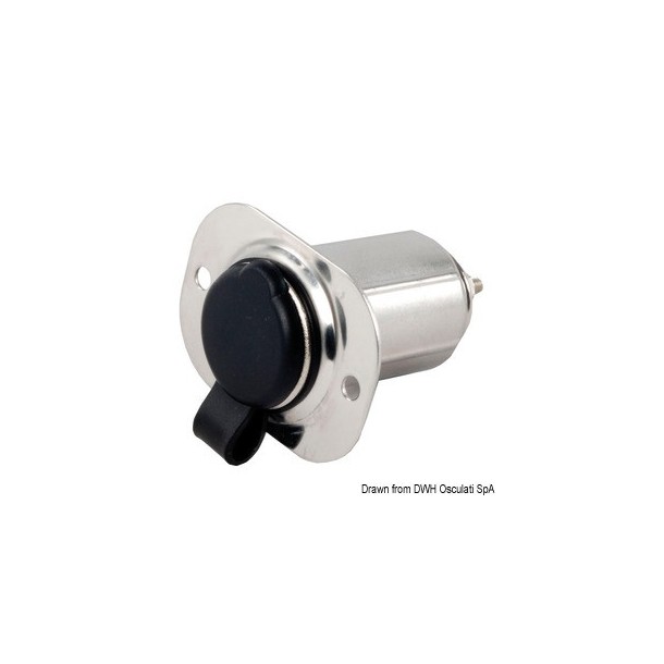 Prise allume-cigare en inox