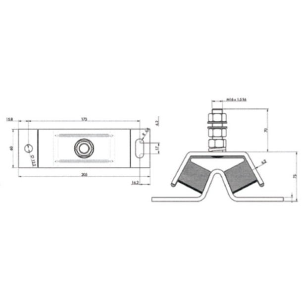 Support moteur dureté 50 - 75KG Max