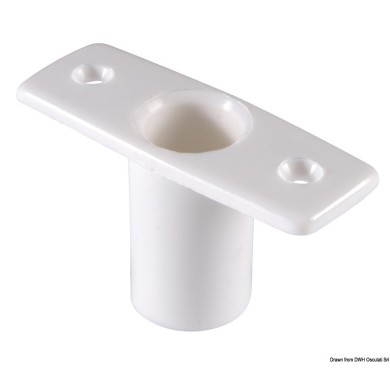 Support de dame de nage Nylon Blanc Ø17