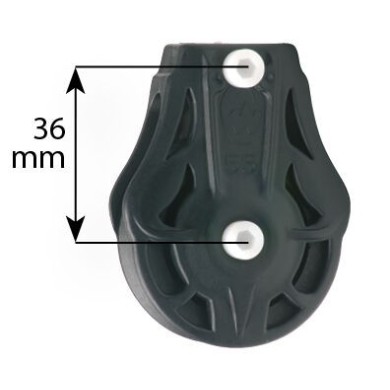 Poulie plat pont 45 mm 