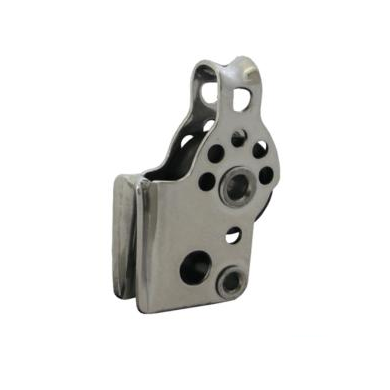 Poulie simple Inox - Taquet sifflet - Réa 17 mm Viadana