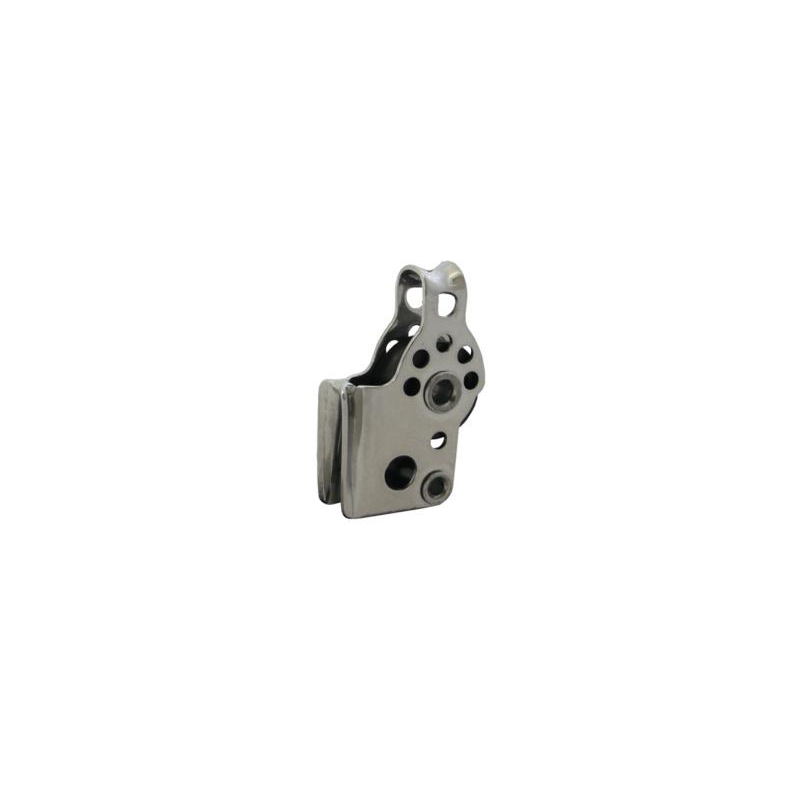 Poulie simple Inox - Taquet sifflet - Réa 17 mm Viadana