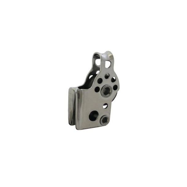 Poulie simple Inox - Taquet sifflet - Réa 17 mm Viadana