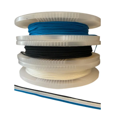 Bobine de Garcette 4mm Blanc/Bleu/Noir