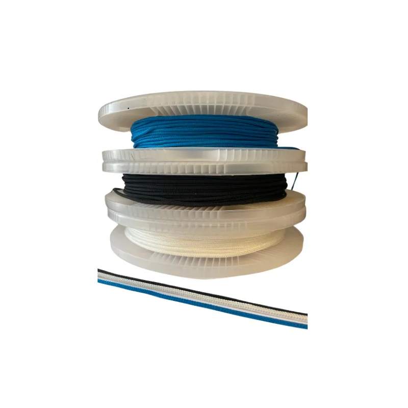 Bobine de Garcette 4mm Blanc/Bleu/Noir