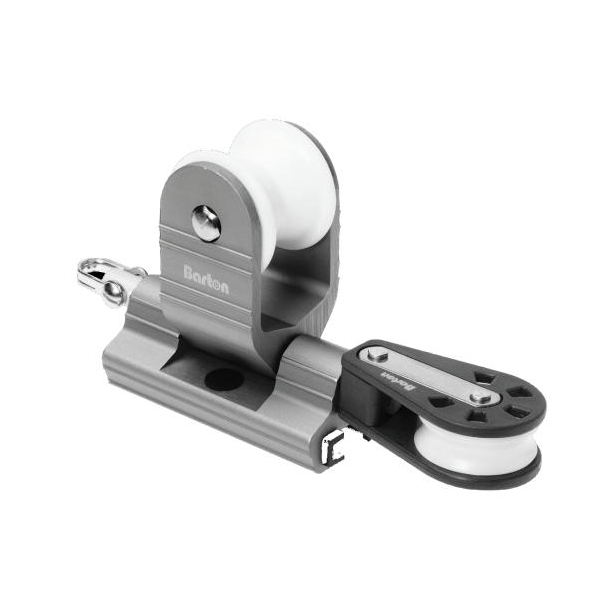 Chariot de génois remorquable 2:1 pour rail en T 25 mm Chariot de génois remorquable 2:1 pour rail en T 25 mm