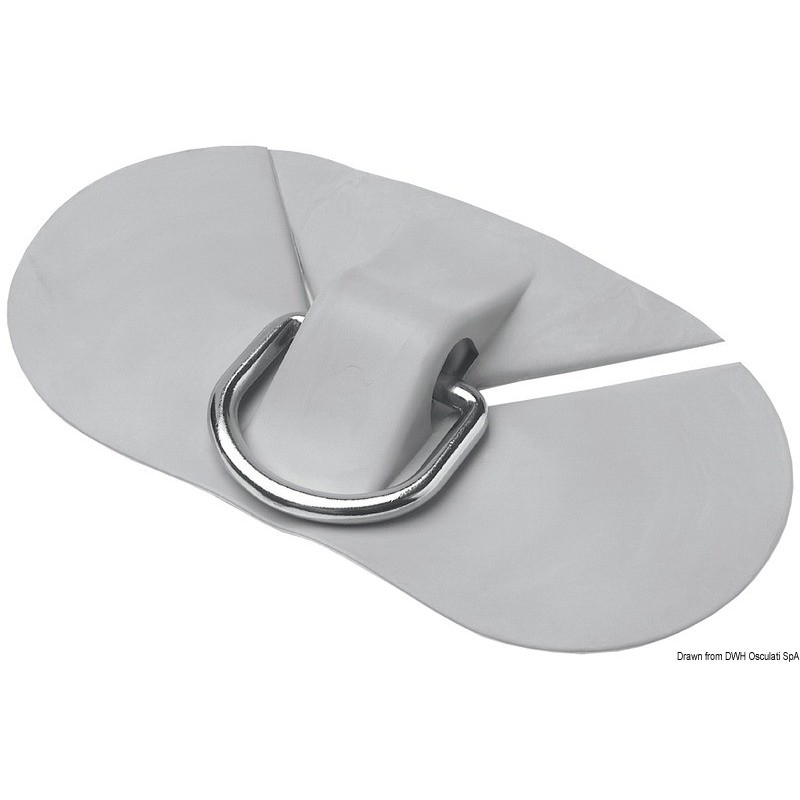 Anneau de proue gris 95x175x22 mm